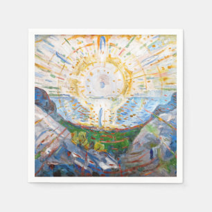 Serviette En Papier Edvard Munch - Le Soleil 1912