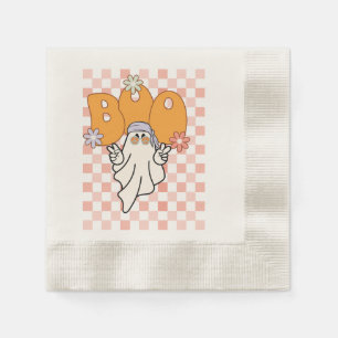Serviette En Papier éffrayant rétrograde rétrospectif vintage design