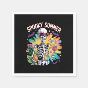 Serviette En Papier Éffrayant Summer Beach Vacances