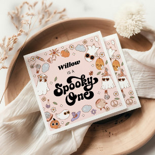 Serviette En Papier Éffrayant Un Halloween Super 1er anniversaire