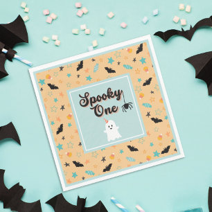 Serviette En Papier Éffrayant Un Sexe Neutre Halloween Premier Anniver