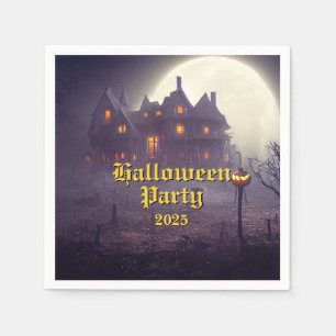Serviette En Papier Éffrayante fête d'Halloween