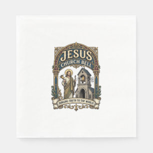 Serviette En Papier Église Jésus Bell Église Jésus Bell Chrétien Fait