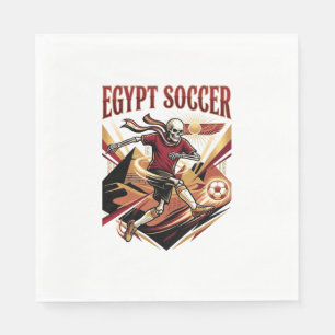 Serviette En Papier Égypte Football Squelette Attaquant Nations Premiu