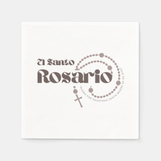 Serviette En Papier El Santo Rosario