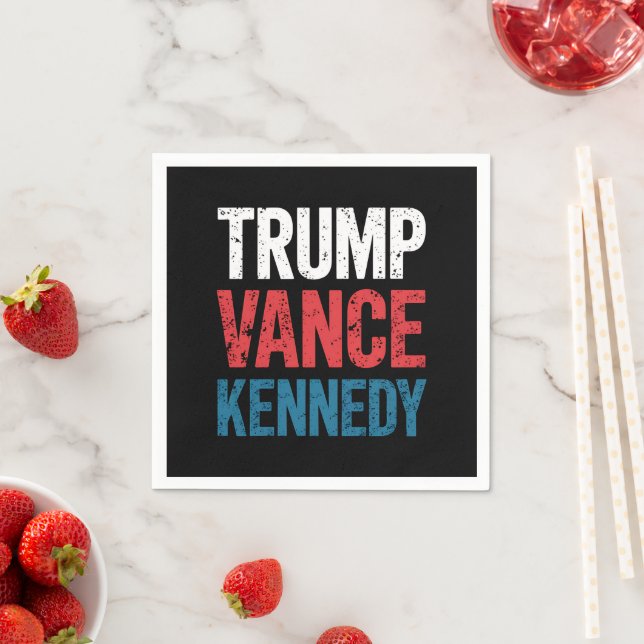 Serviette En Papier Élection de Trump Vance Kennedy 2024 (En situation)