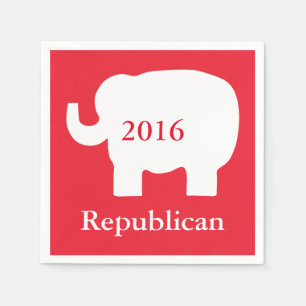Serviette En Papier Élection républicaine rouge 2016