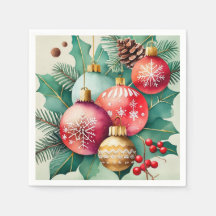 Élégance de Noël en aquarelle