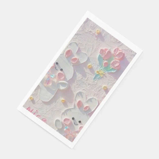 Serviette En Papier Élégance des serviettes d'hôtes : une touche d'hos (Coin)