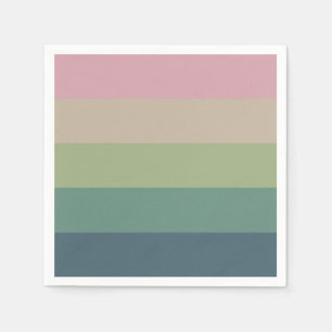 Serviette En Papier Élégance Muted - Serviettes de fête triées