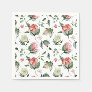 Serviette En Papier Elégance rustique Fête des mariées rose pâle