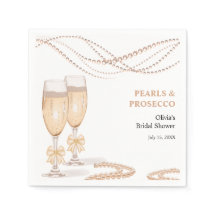 Élégant Arc en Or Perles et Prosecco Enterrement d