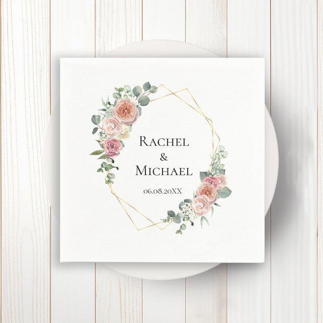 Serviette En Papier Elegant Boho Pastel (Créateur téléchargé)