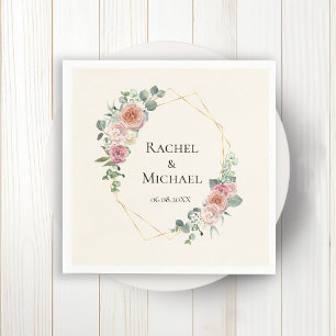 Serviette En Papier Elegant Boho Pastel