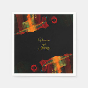 Serviette En Papier Élégant Classique Moderne Tendance Motif #903 Mari