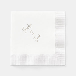 Serviette En Papier Élégant cocktail à l'occasion d'un mariage avec éc