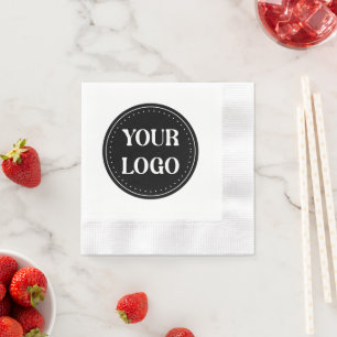 Serviette En Papier Élégant, contemporain, poli et personnalisable