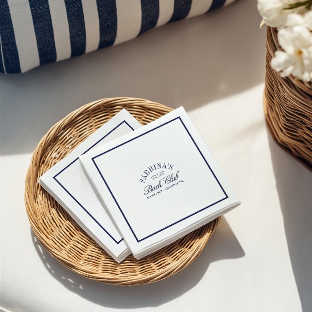 Serviette En Papier Elégant Country Club Bachelorette Papier Napkins (Elegant Country Club Bachelorette Paper Napkins)