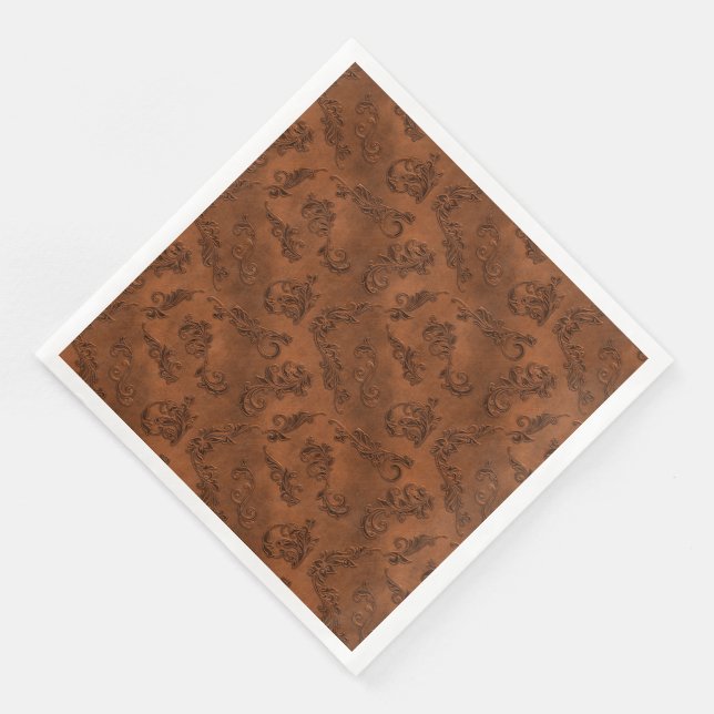 Serviette En Papier Élégant et moderne (Coin)