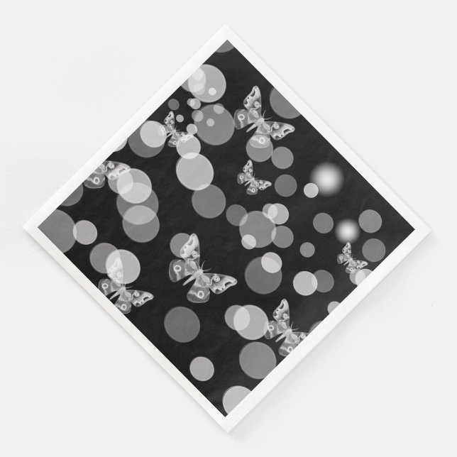 Serviette En Papier Élégant et moderne (Coin)