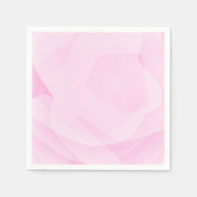 Serviette En Papier Élégant floral simple chic effet marbre rose (Devant)
