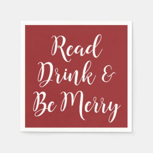 Serviette En Papier Élégant livre de lecture Club Napkin