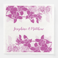 Elégant Mariage d'aquarelle florale de l'orchidée 