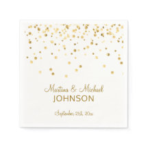 Élégant Mariage de Confetti Blanc Personnalisé