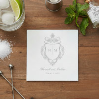 Elégant mariage gris à motif chinois à oiseaux et