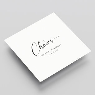 Serviette En Papier Elégant Mariage personnalisé
