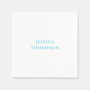 Serviette En Papier Élégant Moderne Simple Professionnel Nom