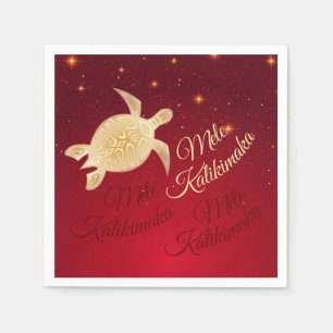 Serviette En Papier Élégant Noël hawaïen