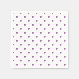 Serviette En Papier élégant pois violet
