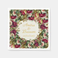 Élégant Rose Floral Mariage islamique