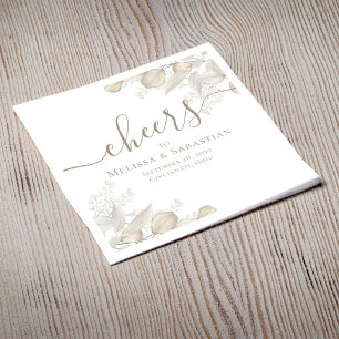 Serviette En Papier Elégant Sage Greenergie Mariage Personnalisé