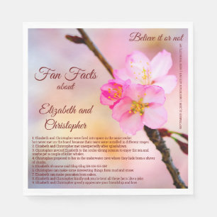 Serviette En Papier Élégant Sakura Cerry Blossoms Et Faits Amusants