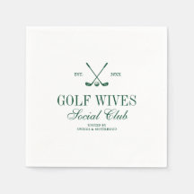 Élégant Script Golf Wives Social Club Personnalisé
