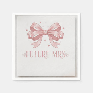 Serviette En Papier Élégant Script Moderne Dernier Toast de la Mariée 