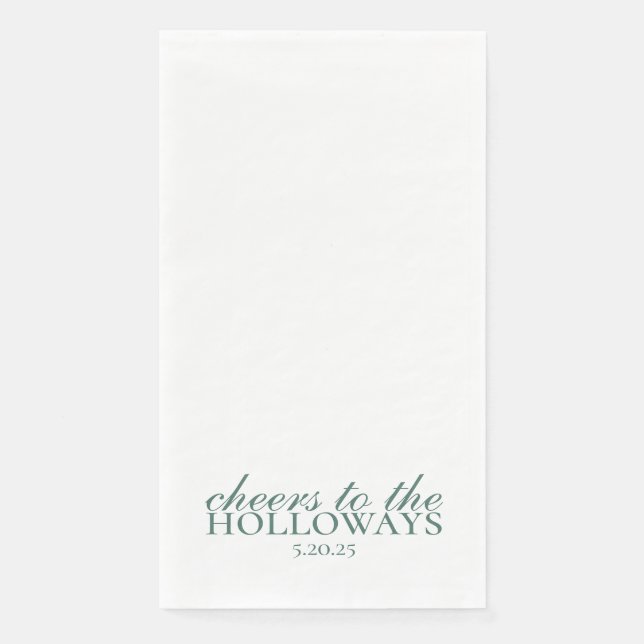 Serviette En Papier Élégant serviettes de toilette Mariage personnalis (Devant)