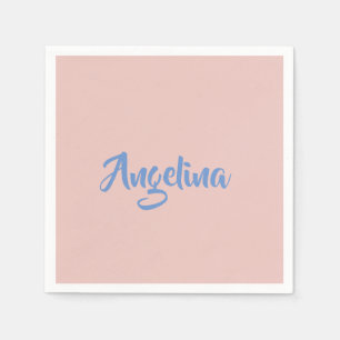 Serviette En Papier Élégant stylé tendance unique écriture manuscrite