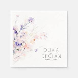 Serviette En Papier Élégant violet doux et flou