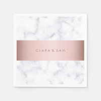 élégante bande rose en marbre blanc