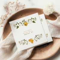 Elégante douche à nuptiale d'abeille fleurie