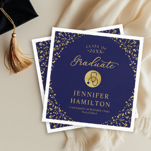 Serviette En Papier Élégante École d'infirmières de médecine diplôme b