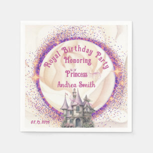 Serviette En Papier Elégante Fairy Tale Royal Princess Anniversaire