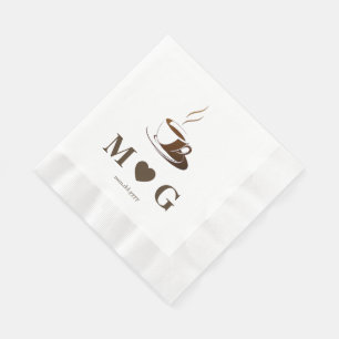 Serviette En Papier Élégante fête de café Mariage déjeuner à pièces