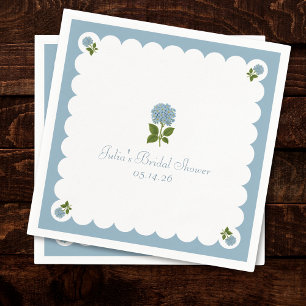 Serviette En Papier Elégante Fête des mariées Classique Dusty Blue Hyd