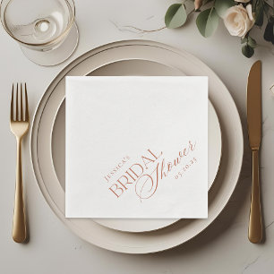 Serviette En Papier Élégante Fête des mariées florale d'agrumes