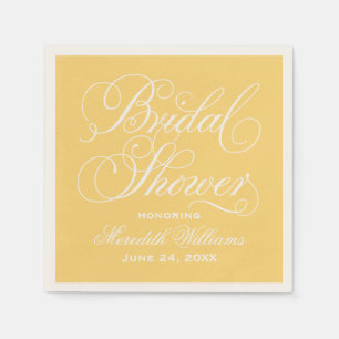 Serviette En Papier Élégante Fête des mariées Mariage de calligraphie