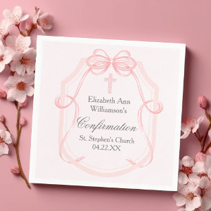 Serviette En Papier Élégante Partie de confirmation du ruban de la boî